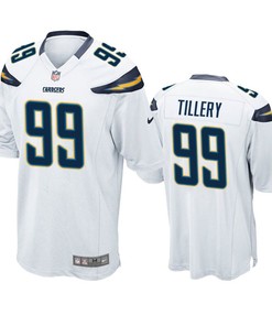 Los Angeles Chargers Jerry Tillery 2019 Nfl Draft White Game Jersey