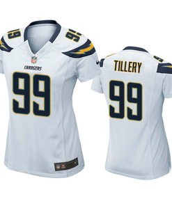 Los Angeles Chargers Jerry Tillery 2019 Nfl Draft White Game Womens Jersey