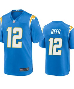 Los Angeles Chargers Joe Reed 12 Powder Blue Game Jersey
