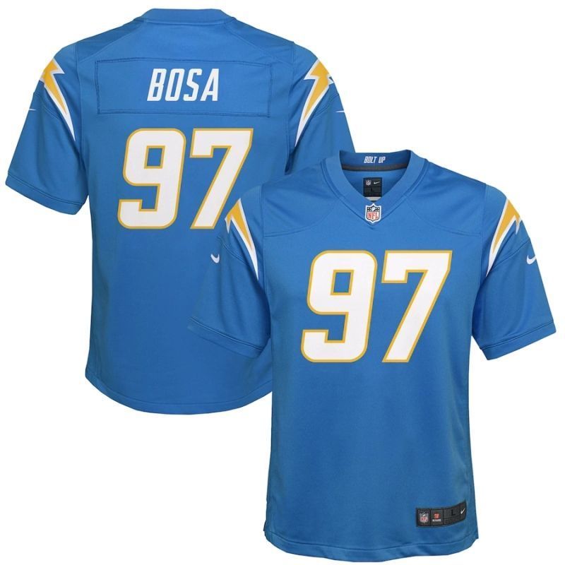 Los Angeles Chargers Joey Bosa #97 Nfl 2020 Azure Blue Jersey