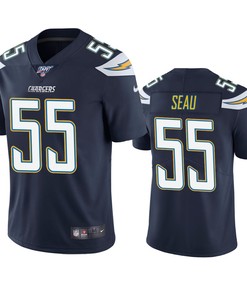 Los Angeles Chargers Junior Seau Navy 100th Season Vapor Limited Jersey