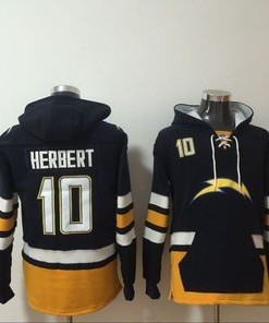 Los Angeles Chargers Justin Herbert #10 Nfl 2020 Black Blue Jersey