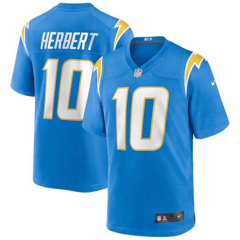 Los Angeles Chargers Justin Herbert #10 Nfl 2020 Blue Jersey