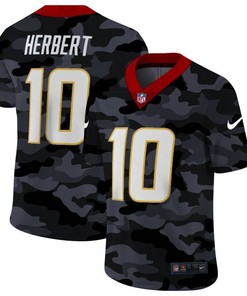 Los Angeles Chargers Justin Herbert #10 Nfl 2020 Camo Black Jersey
