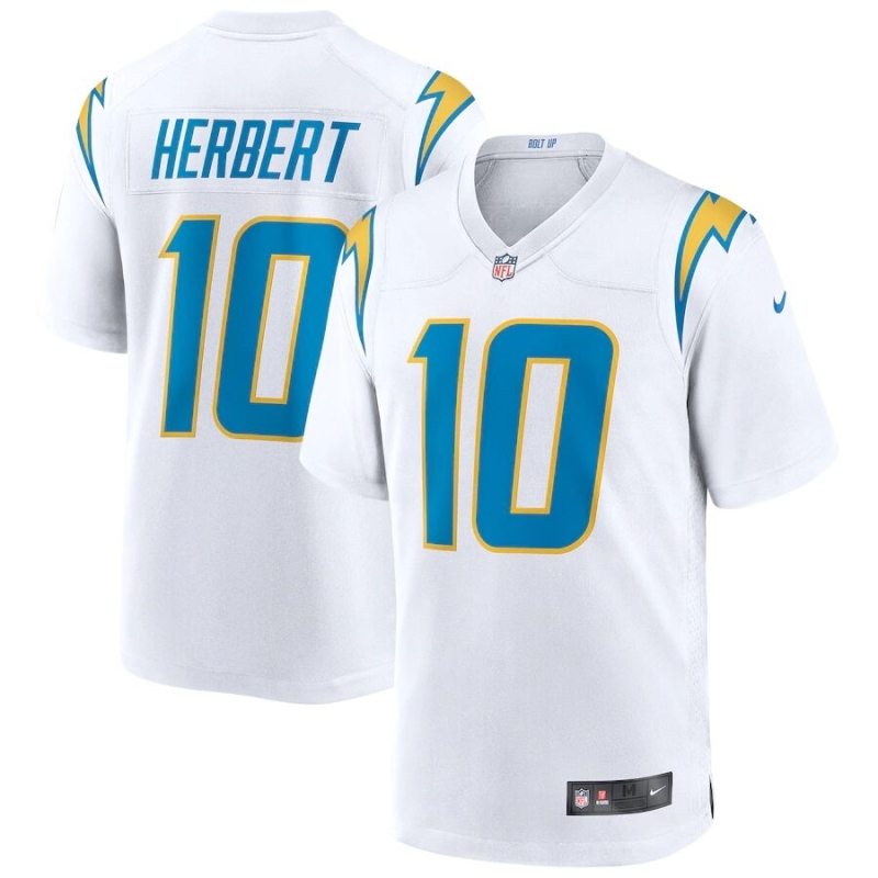 Los Angeles Chargers Justin Herbert #10 Nfl 2020 White Jersey