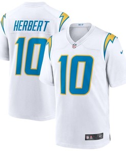 Los Angeles Chargers Justin Herbert White 2020 Nfl Draft First Round Pick Game Jersey