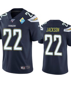 Los Angeles Chargers Justin Jackson Navy 60th Anniversary Vapor Limited Jersey