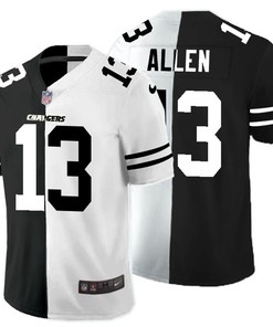 Los Angeles Chargers Keenan Allen #13 Nfl 2020 Black And White Jersey