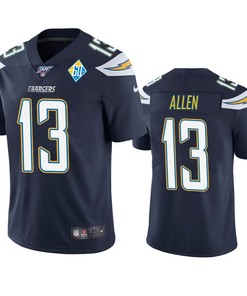 Los Angeles Chargers Keenan Allen Navy 60th Anniversary Vapor Limited Jersey