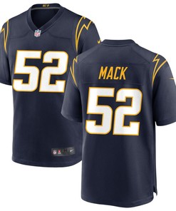 Los Angeles Chargers Khalil Mack 52 Alternate Game Jersey - Navy Jersey
