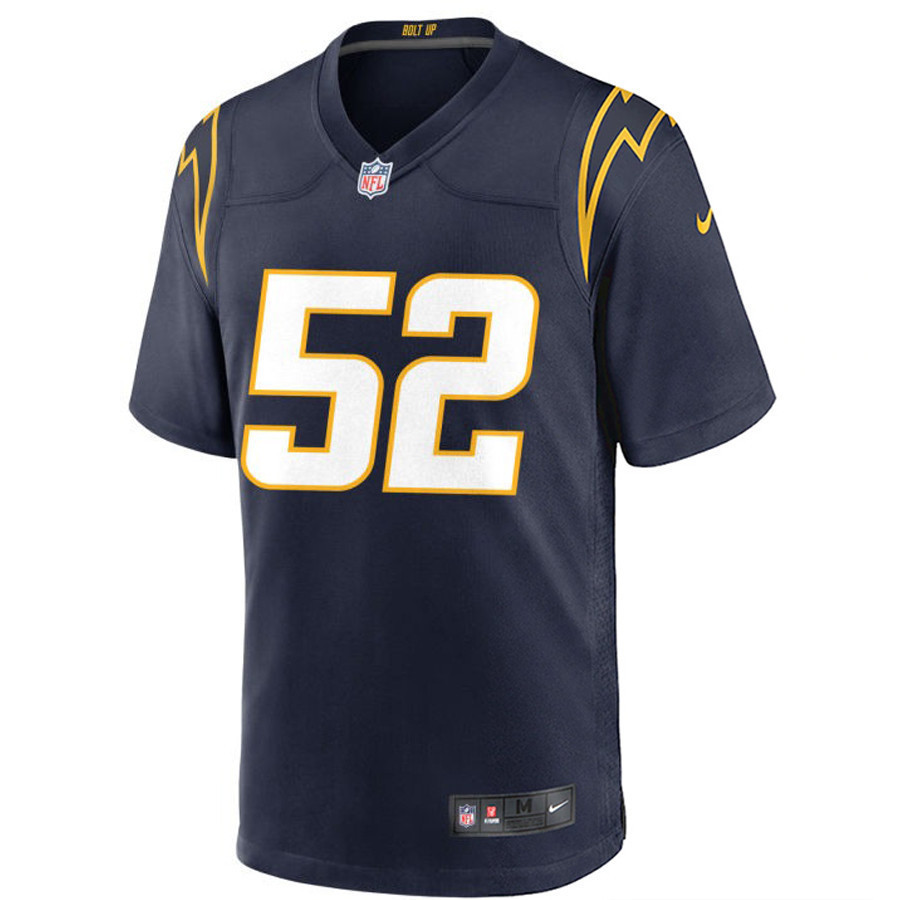 Los Angeles Chargers Khalil Mack 52 Alternate Game Jersey - Navy Jersey