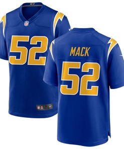 Los Angeles Chargers Khalil Mack 52 Alternate Game Jersey - Royal Jersey