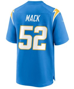 Los Angeles Chargers Khalil Mack 52 Game Jersey - Powder Blue Jersey