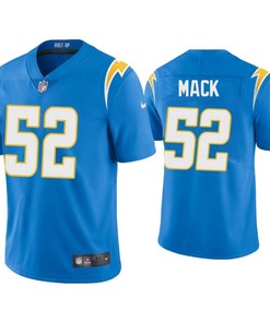 Los Angeles Chargers Khalil Mack 52 Nfl Game Powder Blue Jersey Gift For Chargers Fans