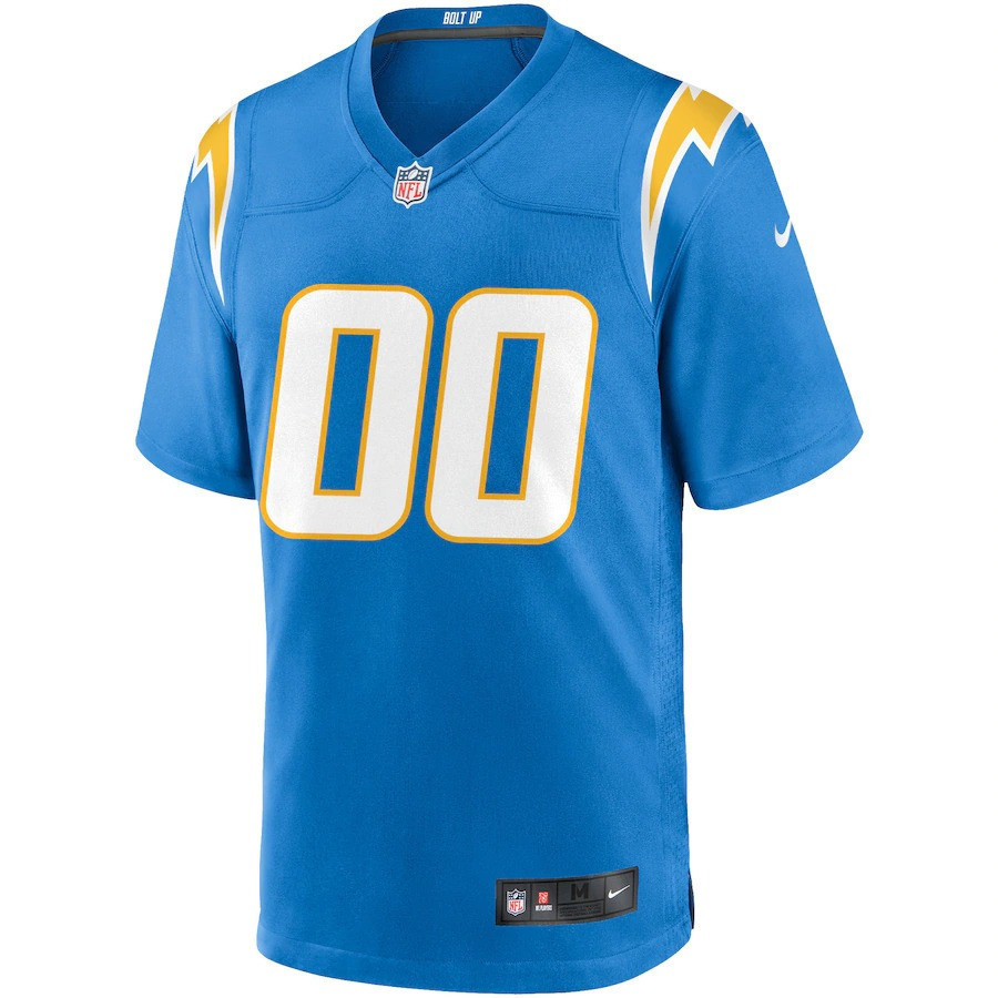 Los Angeles Chargers Khalil Mack Custom Number 00 Light Blue Alternate Game Jersey Jersey