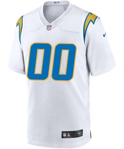 Los Angeles Chargers Khalil Mack Custom Number 00 White Alternate Game Jersey Jersey