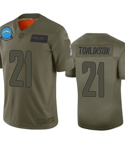 Los Angeles Chargers Ladainian Tomlinson Camo 2019 Salute To Service Limited Jersey