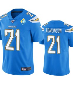 Los Angeles Chargers Ladainian Tomlinson Light Blue 60th Anniversary Vapor Limited Jersey