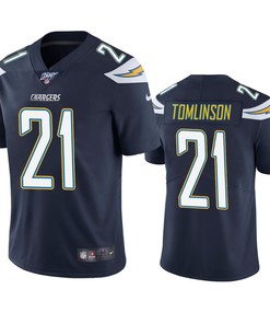 Los Angeles Chargers Ladainian Tomlinson Navy 100th Season Vapor Limited Jersey