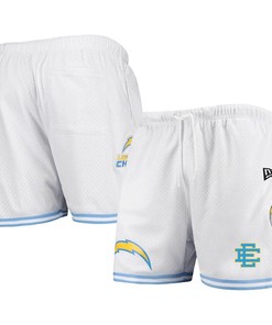 Los Angeles Chargers Logo Team White Mesh Shorts - Men