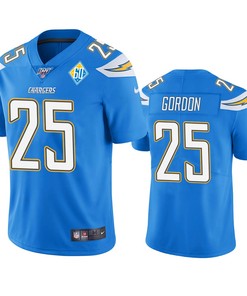Los Angeles Chargers Melvin Gordon Light Blue 60th Anniversary Vapor Limited Jersey