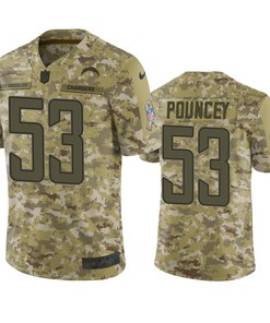 Los Angeles Chargers Mike Pouncey Jersey Nfl Camo Salute To Service