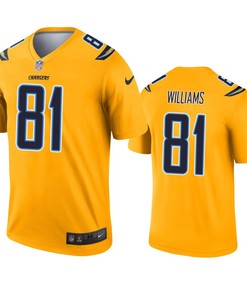 Los Angeles Chargers Mike Williams Gold Inverted Legend Jersey