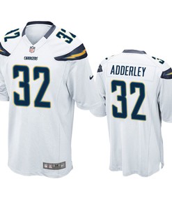 Los Angeles Chargers Nasir Adderley 2019 Nfl Draft White Game Jersey