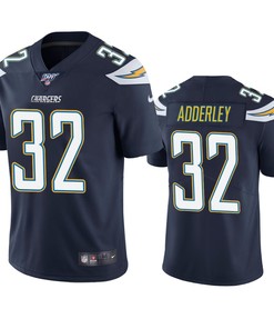 Los Angeles Chargers Nasir Adderley Navy 100th Season Vapor Limited Jersey