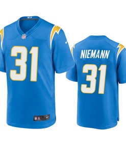 Los Angeles Chargers Nick Niemann 31 Powder Blue Game Jersey