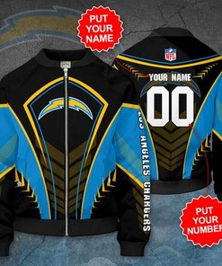 Los Angeles Chargers Personalized LAC Bomber Jacket