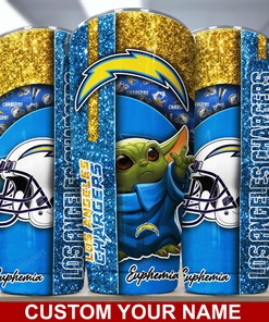 Los Angeles Chargers Personalized Tumbler - Custom Name