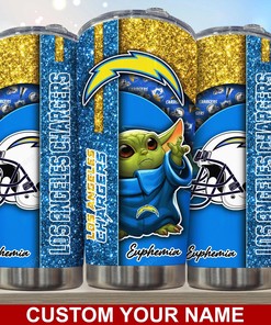 Los Angeles Chargers Personalized Tumbler - Custom Name