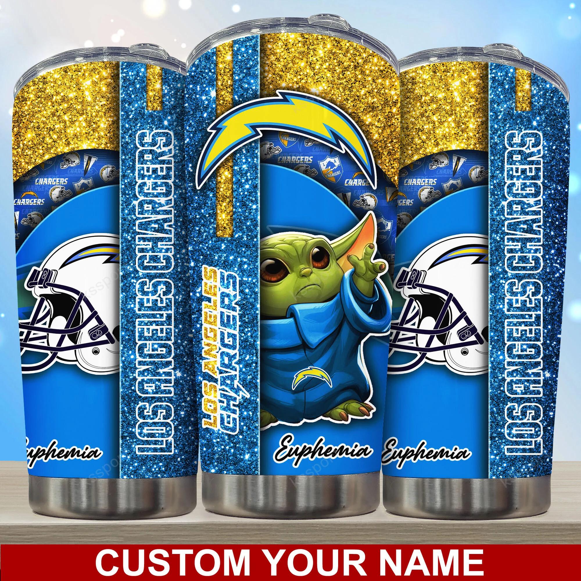 Los Angeles Chargers Personalized Tumbler - Custom Name