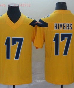 Los Angeles Chargers Philip Rivers #17 2020 Nfl Gold Jersey Jersey