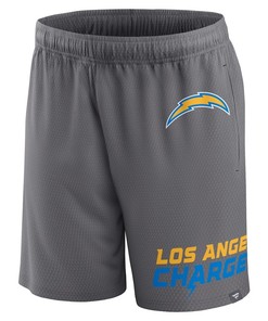 Los Angeles Chargers Team Gray Clincher Shorts - Men
