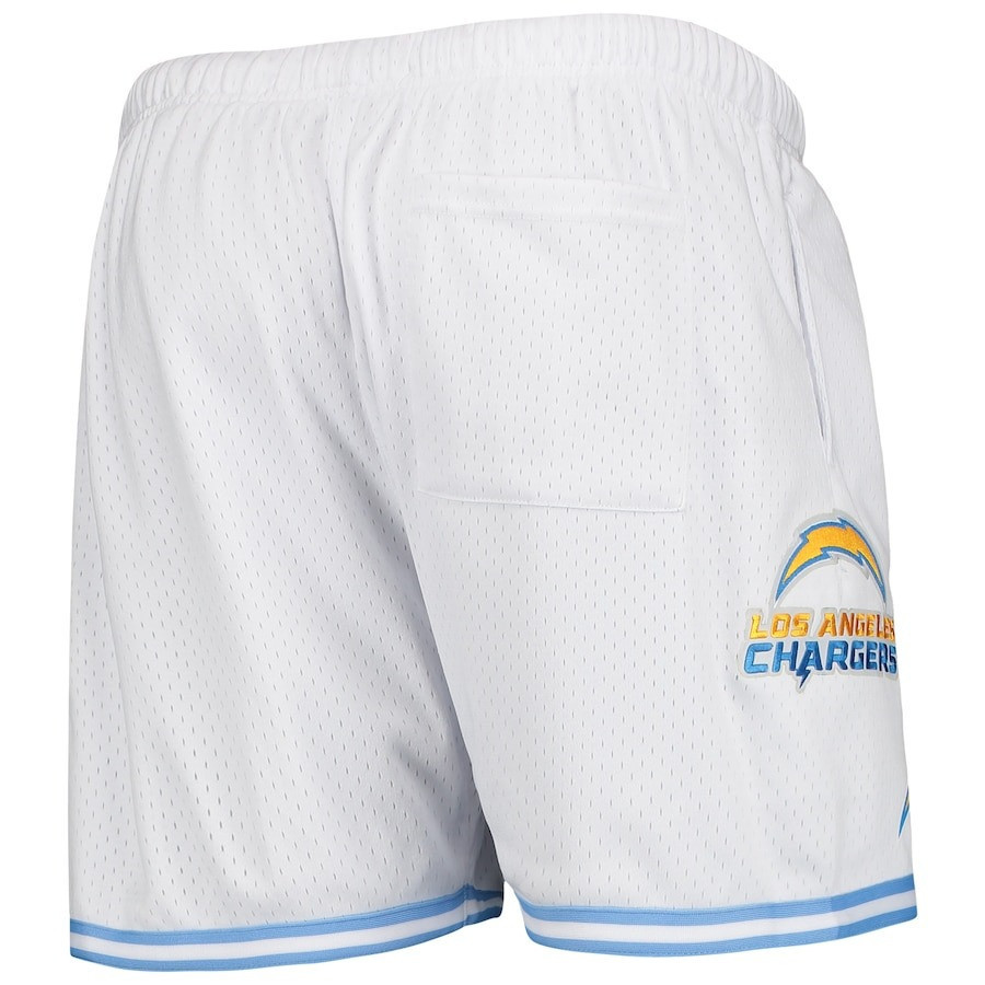 Los Angeles Chargers Team Standard Mesh Shorts - White