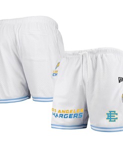 Los Angeles Chargers Team White Mesh Shorts - Men