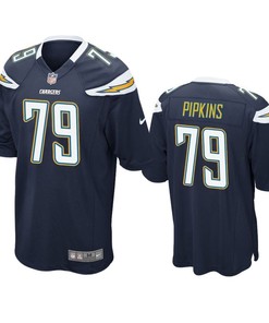 Los Angeles Chargers Trey Pipkins 2019 Nfl Draft Navy Game Jersey