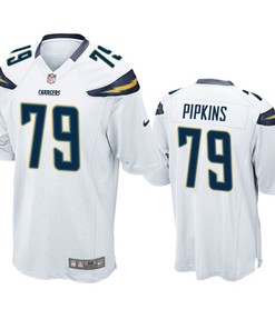 Los Angeles Chargers Trey Pipkins 2019 Nfl Draft White Game Jersey
