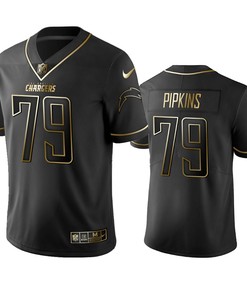 Los Angeles Chargers Trey Pipkins Black 2019 Vapor Limited Golden Edition Jersey