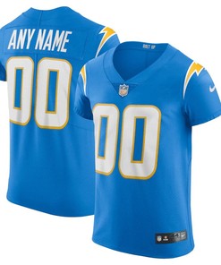 Los Angeles Chargers Vapor Elite Custom 00 Jersey - Powder Blue