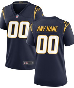 Los Angeles Chargers Womens Alternate Custom Game Jersey Navy Custom Jerseys Nfl
