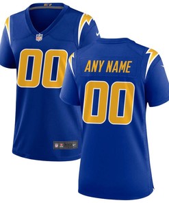Los Angeles Chargers Women's Alternate Custom Game Jersey - Royal