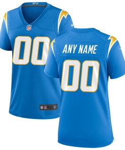 Los Angeles Chargers Womens Custom Game Jersey Powder Blue Custom Jerseys Nfl