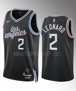 Los Angeles Clippers Kawhi Leonard 2 2022-23 City Edition Black Jersey Swingman