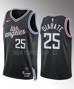 Los Angeles Clippers Moussa Diabate 25 2022-23 City Edition Black Jersey Swingman