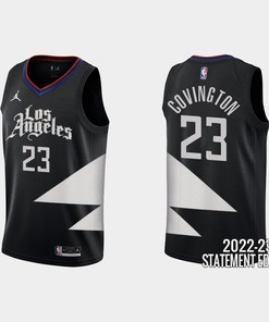 Los Angeles Clippers Robert Covington 23 Black 2022-23 Statement Edition Men Jersey