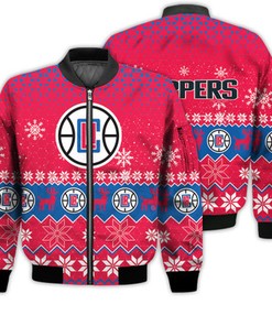 Los Angeles Clippers Sports Football American Ugly Christmas Sweater Gifts Unisex 3D Bomber Jacket