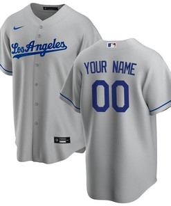 Los Angeles Dodgers 2020 Mlb Personalized Custom Light Grey Custom Jersey